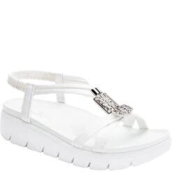 Alegria Women's Roz Vegan Strappy Sandals - White 11 Alegria Women's Roz Vegan Strappy Sandals - White -Elliotts Boots Shop AAROZ 109 5