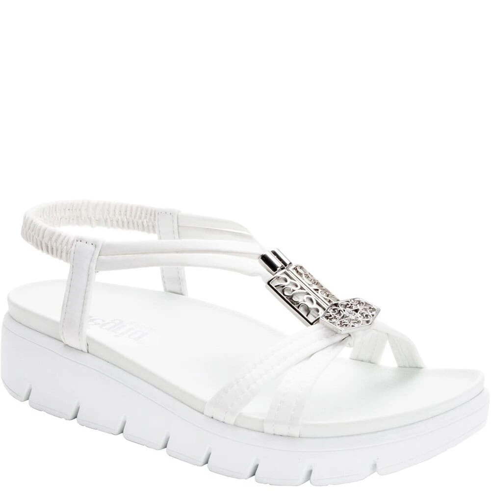 Alegria Women's Roz Vegan Strappy Sandals - White 6 Alegria Women's Roz Vegan Strappy Sandals - White - Image 6
