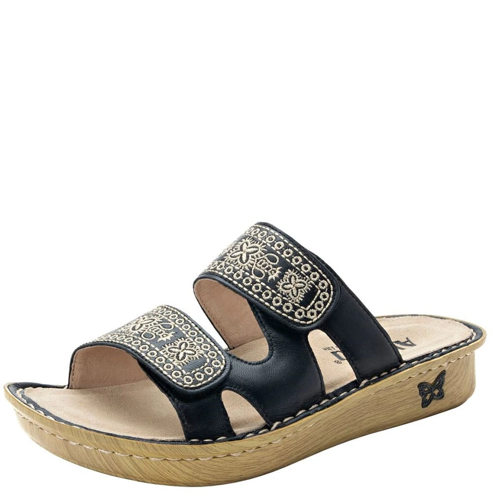 Alegria Women's Violette Slip-On Sandals - Sew Cool Black 2 Alegria Women's Violette Slip-On Sandals - Sew Cool Black - Image 2