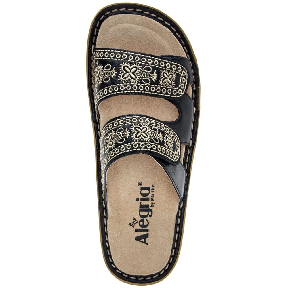 Alegria Women's Violette Slip-On Sandals - Sew Cool Black 5 Alegria Women's Violette Slip-On Sandals - Sew Cool Black - Image 5