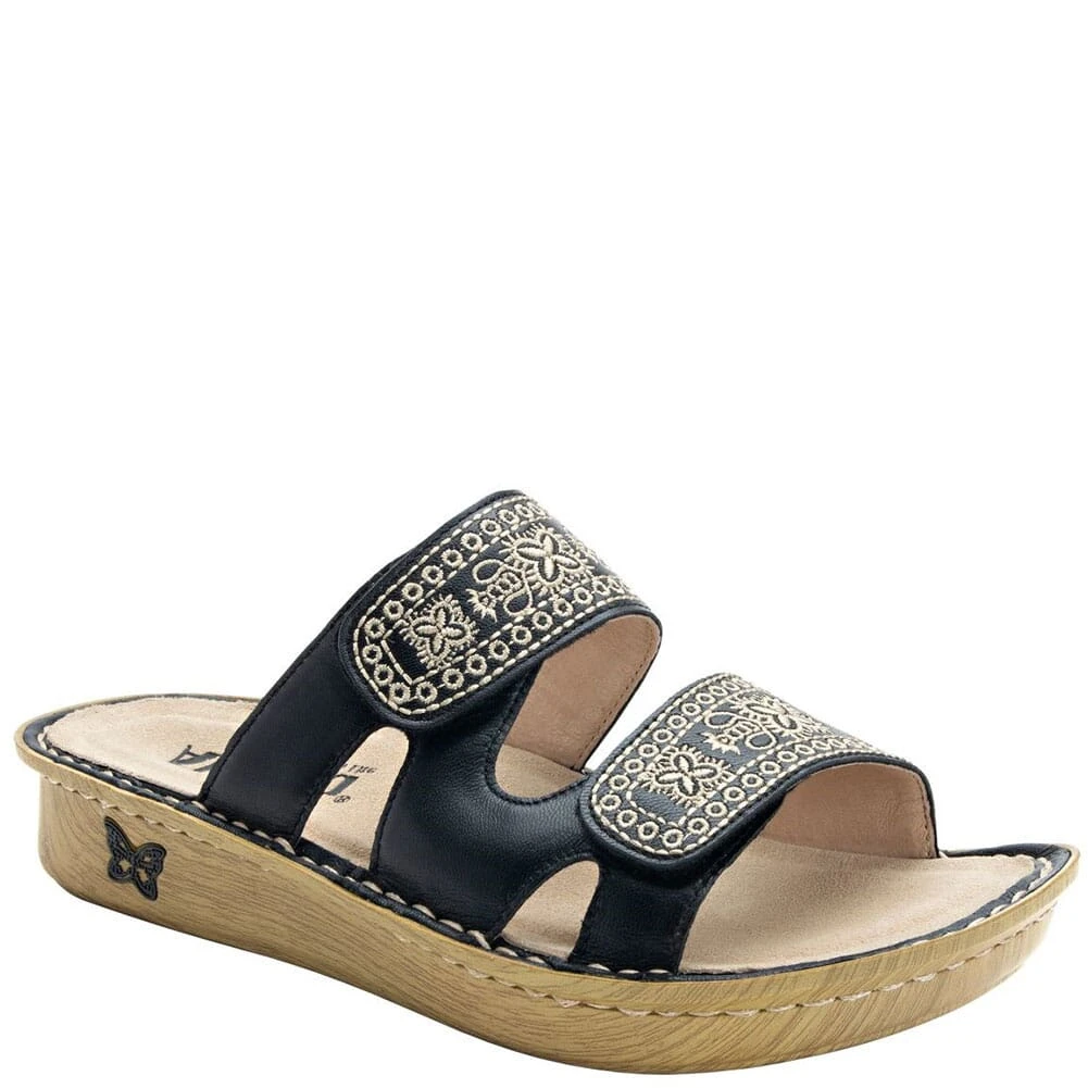 Alegria Women's Violette Slip-On Sandals - Sew Cool Black 6 Alegria Women's Violette Slip-On Sandals - Sew Cool Black - Image 6