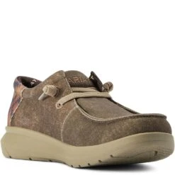 Ariat Men's Hilo Stretch Lace Casual Shoes - Dark Tan -Elliotts Boots Shop AR10040445 2