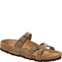 Birkenstock Women's Franca Leather Sandals - Tobacco