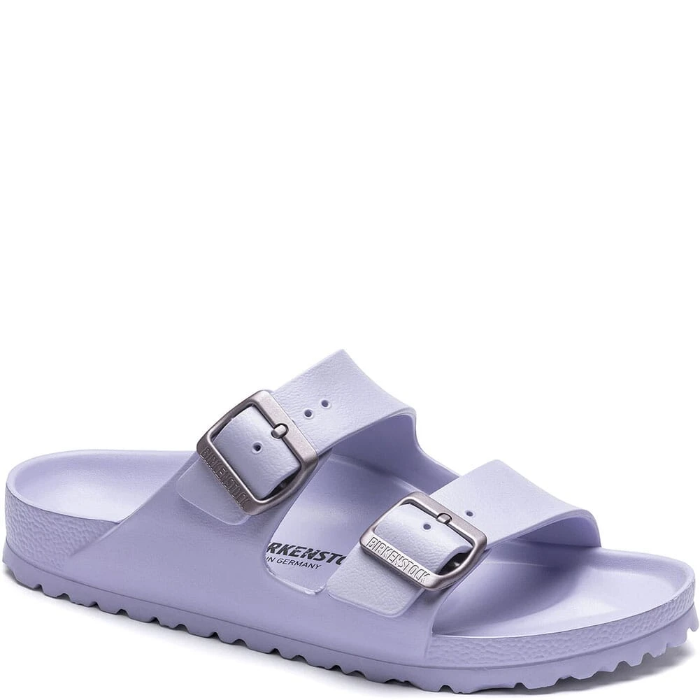Birkenstock Women's Arizona Essentials Sandals - Purple Fog 1 Birkenstock Women's Arizona Essentials Sandals - Purple Fog