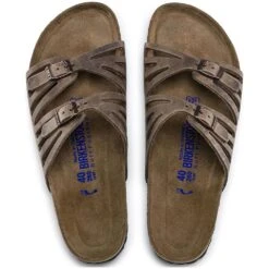 Birkenstock Women's Granada Soft Footbed Sandals - Tobacco Oiled