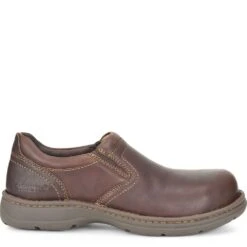 Carolina Men's BLVD 2.0 Safety Slip Ons - Brown -Elliotts Boots Shop CA5562 2