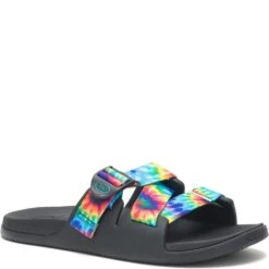 Chaco Women's Chillos Slides - Dark Tie Dye -Elliotts Boots Shop CUJCH108782 2