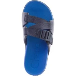 Chaco Big Kid's Chillos Slides - Active Blue -Elliotts Boots Shop CUJCH180313 4