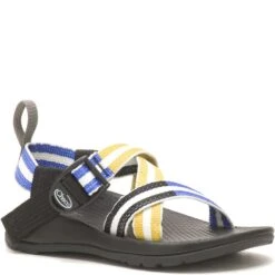 Chaco Kids Z1 Ecotread Sandals - Vary/Blue/Yellow