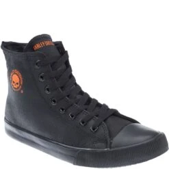 Harley Davidson Men's Baxter Casual Shoes - Black/ Orange 11 Harley Davidson Men's Baxter Casual Shoes - Black/ Orange -Elliotts Boots Shop D93343 5