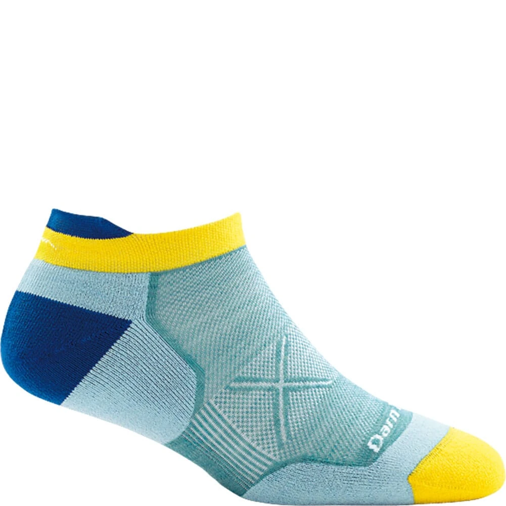 Darn Tough Women's Vertex No Show Tab Ultra-Light Socks - Light Blue 5 Darn Tough Women's Vertex No Show Tab Ultra-Light Socks - Light Blue - Image 5