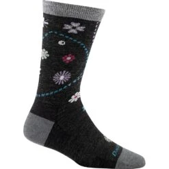 Darn Tough Women's Garden Crew Light Socks - Charcoal