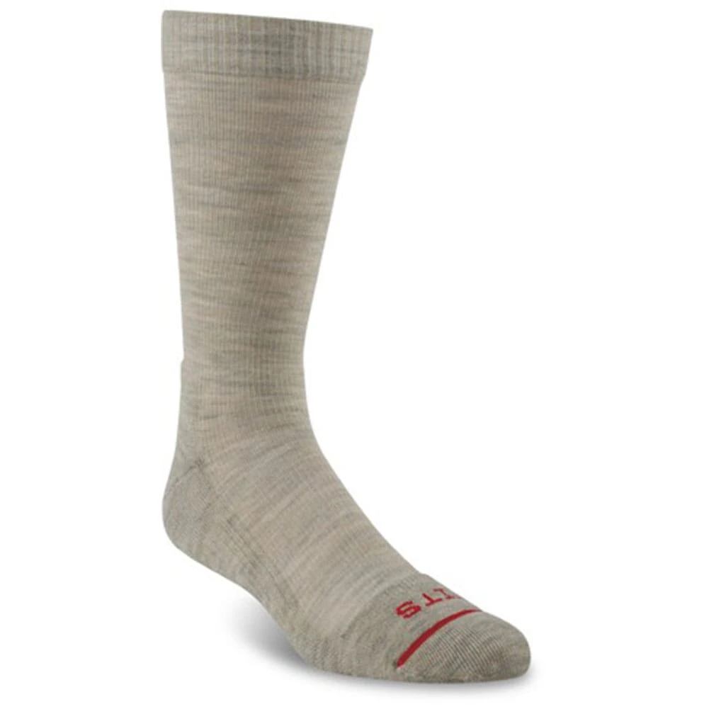 FITS Men's Light Hiker Crew Socks - Stone 1 FITS Men's Light Hiker Crew Socks - Stone
