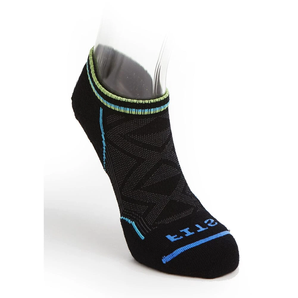 FITS Men's Light Runner Stride Low Socks - Black 1 FITS Men's Light Runner Stride Low Socks - Black