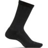 Feetures Women's Texture Cushion Crew Socks - Black