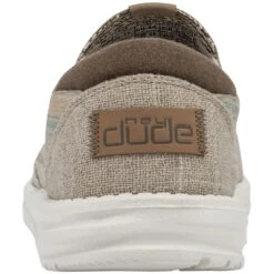 Hey Dude Men's Thad Chambray Casual Shoes - Riviera Beige -Elliotts Boots Shop HD111910590 2