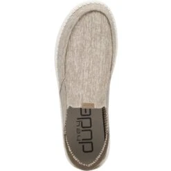 Hey Dude Men's Thad Chambray Casual Shoes - Riviera Beige -Elliotts Boots Shop HD111910590 3