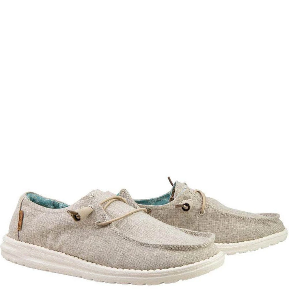 Hey Dude Women's Wendy Casual Shoes - Beige 2 Hey Dude Women's Wendy Casual Shoes - Beige - Image 2