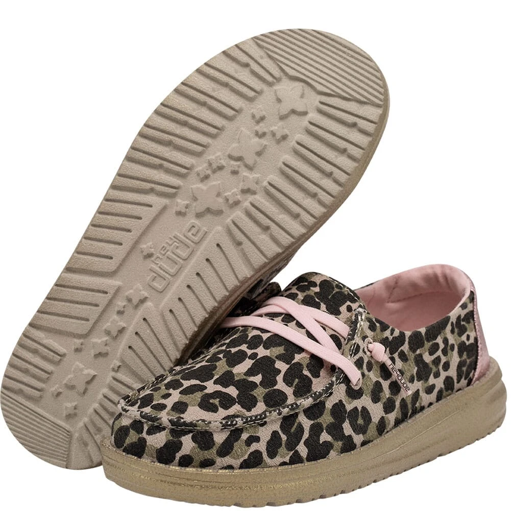 Hey Dude Kid's Wendy Casual Shoes - Leo Nut 1 Hey Dude Kid's Wendy Casual Shoes - Leo Nut
