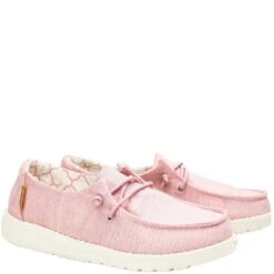 Hey Dude Kid's Wendy Linen Casual Shoes - Cotton Candy