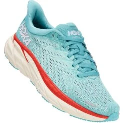 Hoka One One Women's Clifton 8 Athletic Shoes - Aquarelle -Elliotts Boots Shop HK1119394 AEBL 5