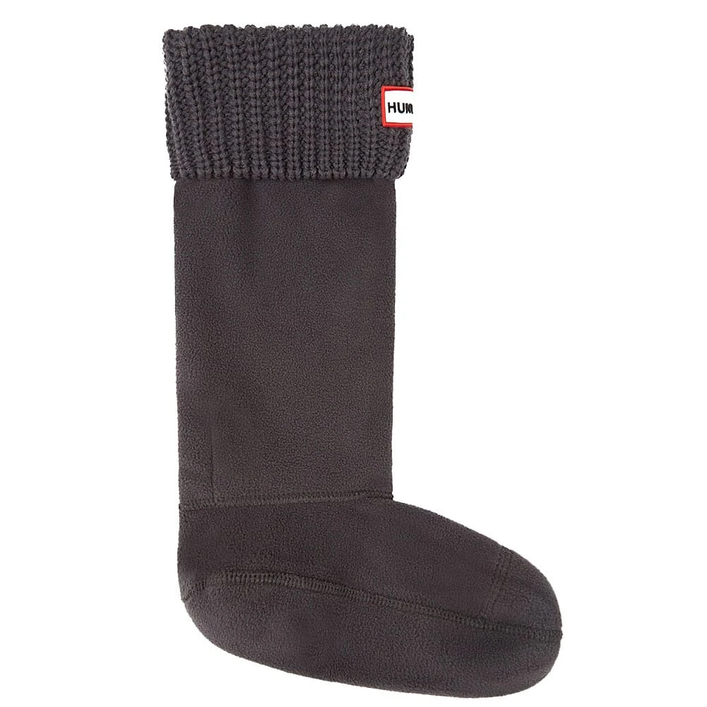 Hunter Women's Half Cardigan Stitch Boot Socks - Dark Slate 1 Hunter Women's Half Cardigan Stitch Boot Socks - Dark Slate