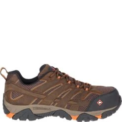 Merrell Men's Moab Vertex Vent Safety Shoes - Clay -Elliotts Boots Shop J11119 1