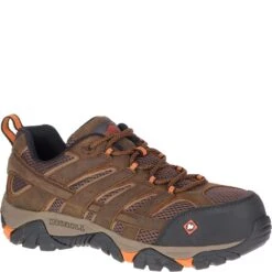 Merrell Men's Moab Vertex Vent Safety Shoes - Clay -Elliotts Boots Shop J11119 4