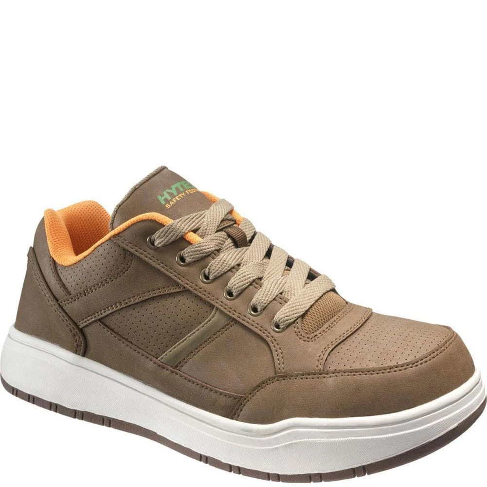 Hytest Men's Skate Oxford Safety Shoes - Brown 1 Hytest Men's Skate Oxford Safety Shoes - Brown
