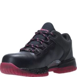 Hytest Women's Footrests 2.0 Pivot Safety Shoes - Black/Berry -Elliotts Boots Shop K27080 6