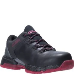 Hytest Women's Footrests 2.0 Pivot Safety Shoes - Black/Berry -Elliotts Boots Shop K27080 7