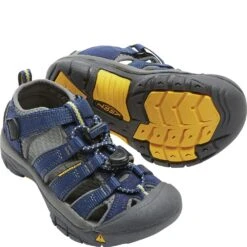 KEEN Kids Newport H2 Sandals - Blue Depths/Gargoyle -Elliotts Boots Shop KE1009938 4