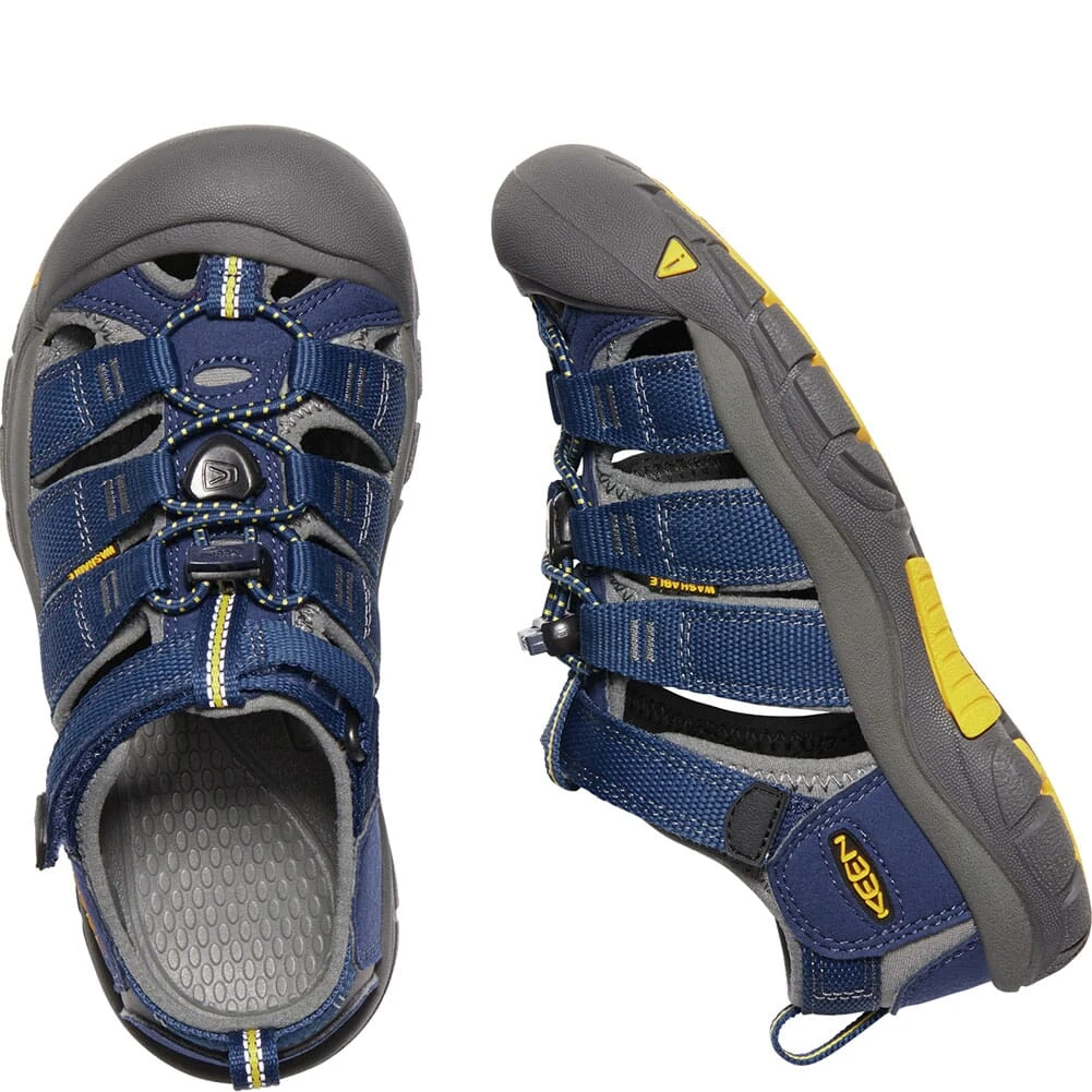 KEEN Big Kids Newport H2 Sandals - Blue Depths/Gargoyle 6 KEEN Big Kids Newport H2 Sandals - Blue Depths/Gargoyle - Image 6
