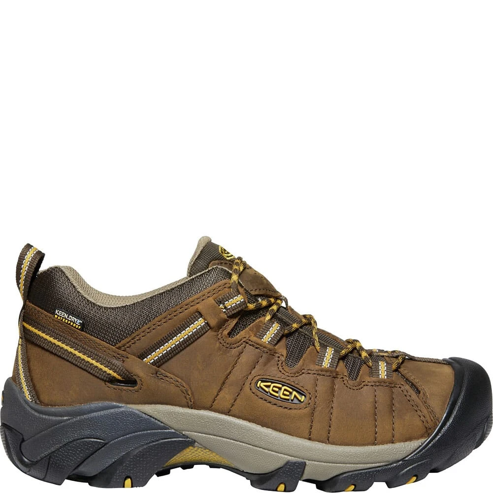 KEEN Men's Targhee II Wide Hiking Shoes - Cascade Brown/Yellow 2 KEEN Men's Targhee II Wide Hiking Shoes - Cascade Brown/Yellow - Image 2