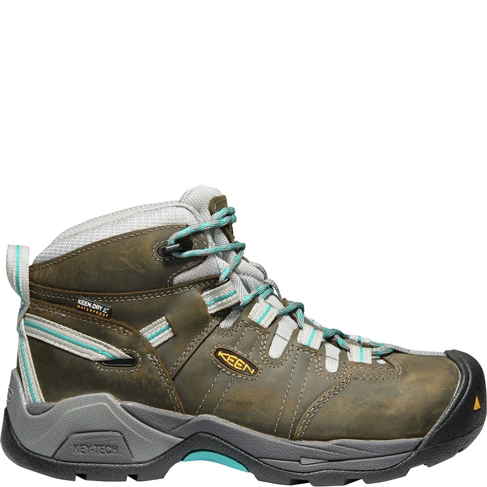 KEEN Utility Women's Detroit XT Safety Shoes - Gargoyle/Lake Blue 2 KEEN Utility Women's Detroit XT Safety Shoes - Gargoyle/Lake Blue - Image 2