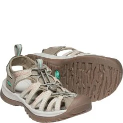 KEEN Women's Whisper Sandals - Taupe/Coral -Elliotts Boots Shop KE1022810 2