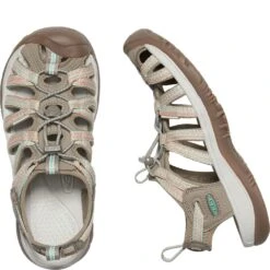 KEEN Women's Whisper Sandals - Taupe/Coral -Elliotts Boots Shop KE1022810 3
