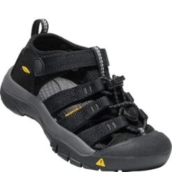 KEEN Kid's Newport H2 Sandals - Black/Keen Yellow -Elliotts Boots Shop KE1022824 4