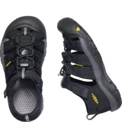 KEEN Youth Newport H2 Sandals - Black/Keen Yellow -Elliotts Boots Shop KE1022838 3