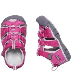 KEEN Kid's Seacamp II CNX Casual Shoes - Very Berry/Dawn Pink -Elliotts Boots Shop KE1022940 3