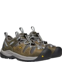KEEN Utility Women's Atlanta Cool II ESD Safety Shoes - Gargoyle/Blue Fo -Elliotts Boots Shop KE1023220 5