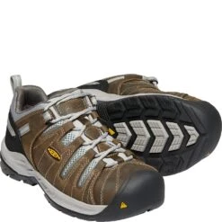 KEEN Utility Women's Flint II Safety Shoes - Cascade Brown/Surf Spray -Elliotts Boots Shop KE1023233 3
