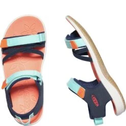 KEEN Big Kids' Verano Sandals - Black Iris/Blue Tint -Elliotts Boots Shop KE1024830 3