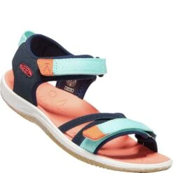 KEEN Big Kids' Verano Sandals - Black Iris/Blue Tint -Elliotts Boots Shop KE1024830 4