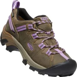 KEEN Women's Targhee II Hiking Shoes - Timberwolf/English Lavender -Elliotts Boots Shop KE1026255 2