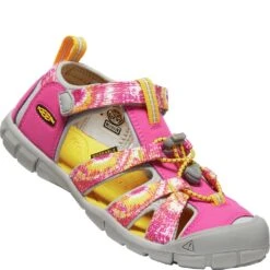 KEEN Big Kid's Seacamp II CNX Sandals - Multi/Keen Yellow -Elliotts Boots Shop KE1026320 2