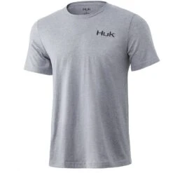 HUK Men's HUK'D Up Refraction Camo Tee - Sharkskin Heather (Instore Only)