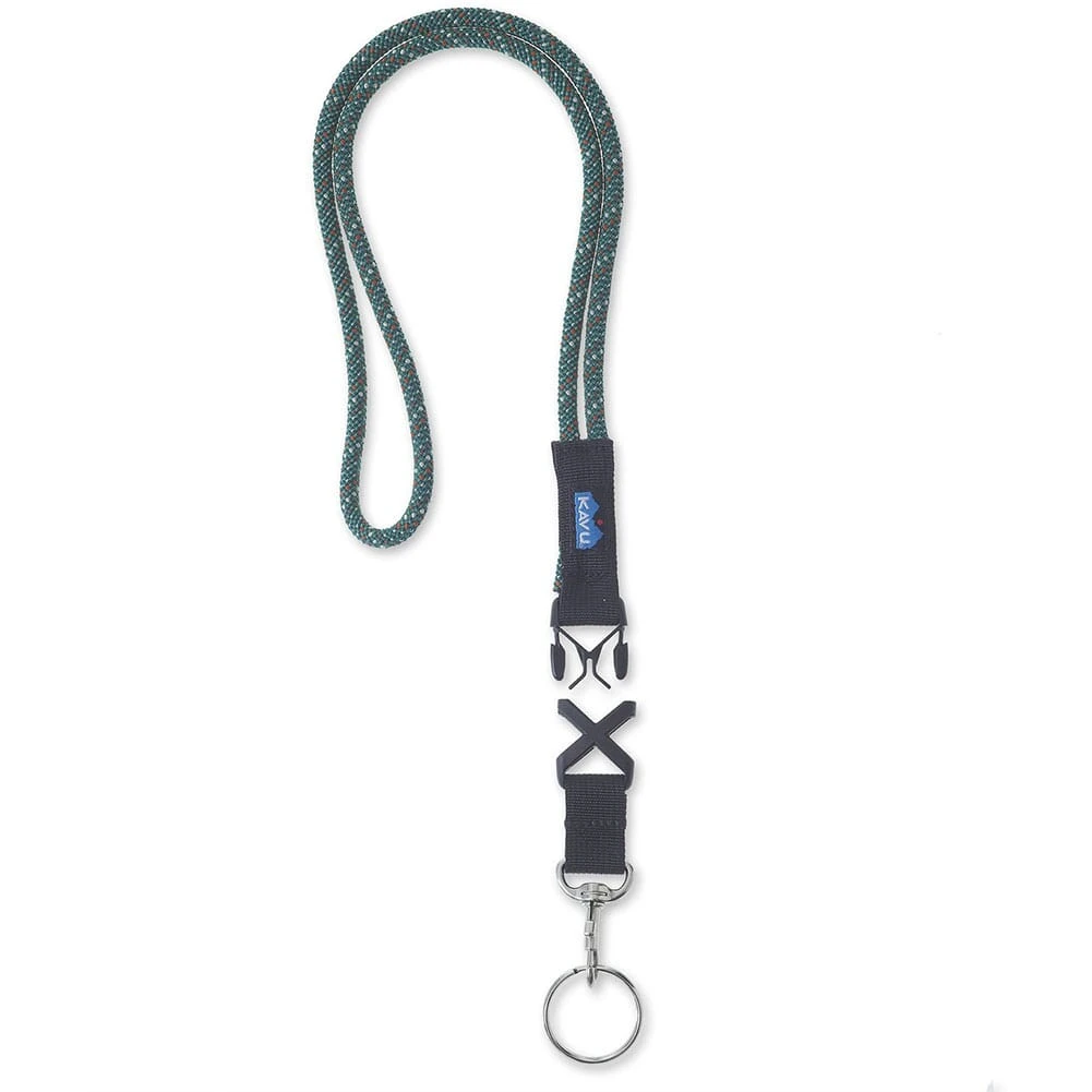 KAVU Printed Logo Webbing Lanyard - Greenlake 1 KAVU Printed Logo Webbing Lanyard - Greenlake
