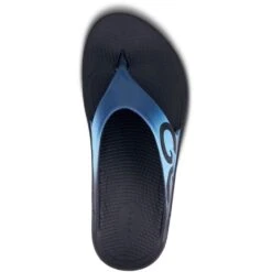 OOFOS Unisex OOriginal Sport Sandals - Black/Azul 8 OOFOS Unisex OOriginal Sport Sandals - Black/Azul -Elliotts Boots Shop OF1001 BLKAZUL 3