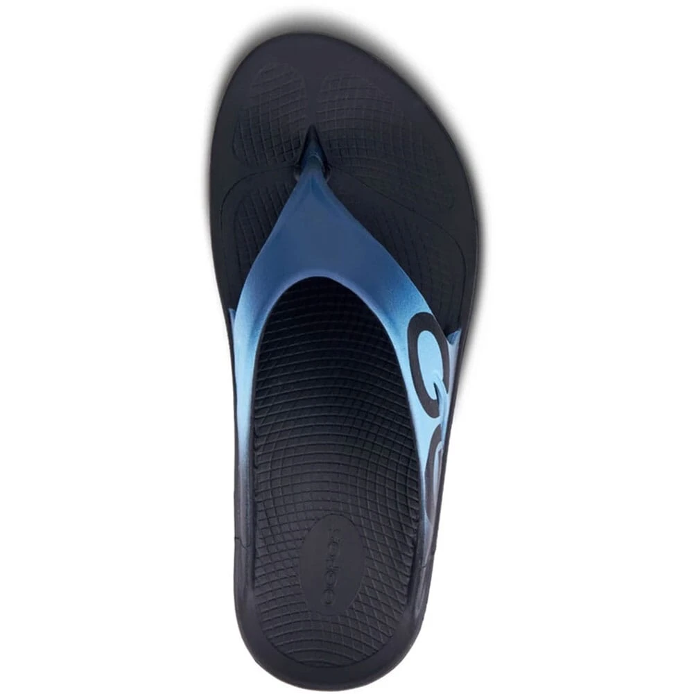 OOFOS Unisex OOriginal Sport Sandals - Black/Azul 4 OOFOS Unisex OOriginal Sport Sandals - Black/Azul - Image 4